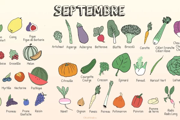 Les fruits et légumes de septembre