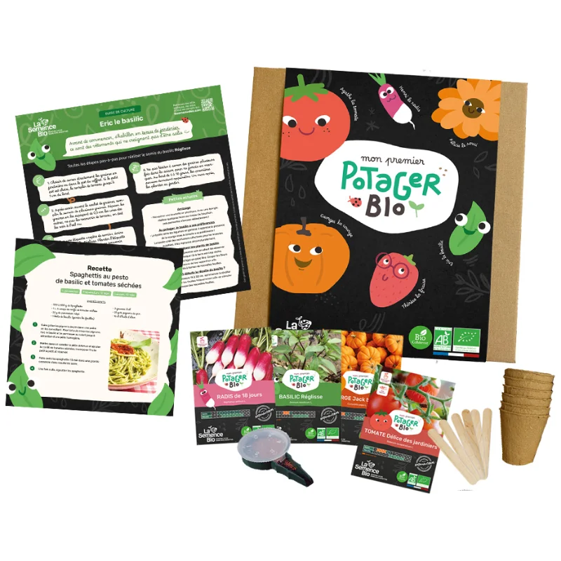 Coffret Mon premier potager bio