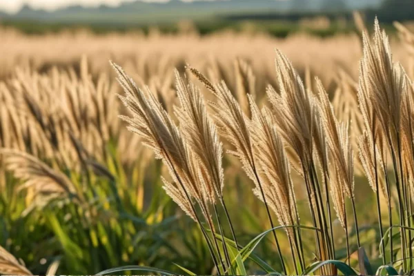 Champs de miscanthus