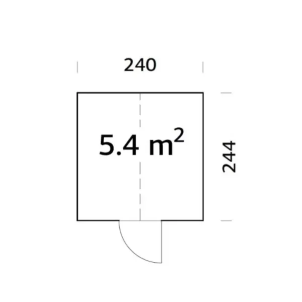 Dimensions de la serre de jardin en bois et verre trempé